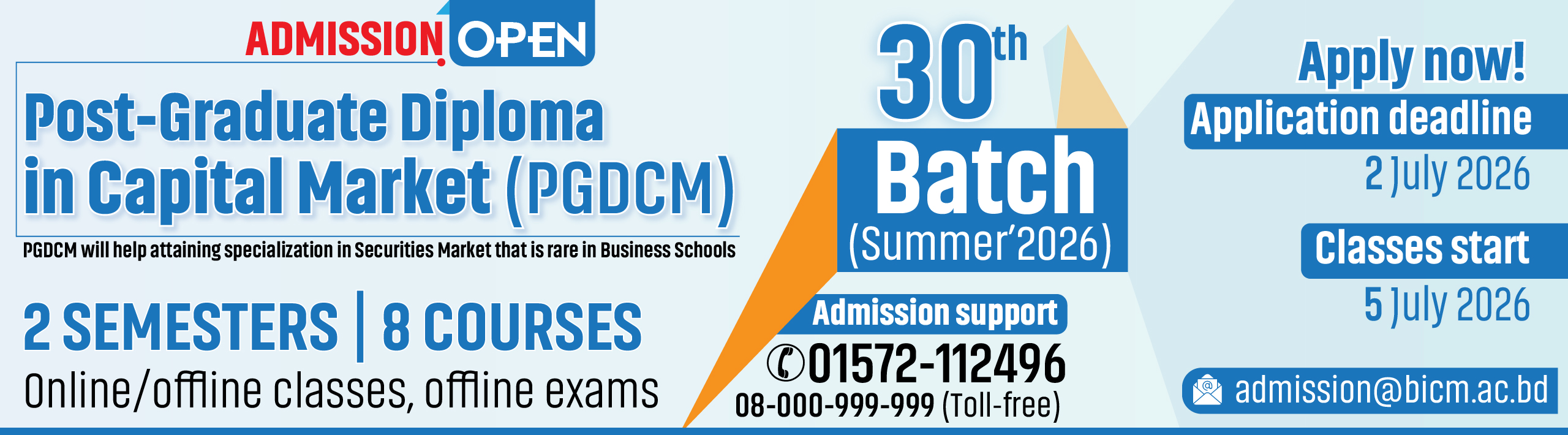 PGDCM 30th Batch (Summer-2026)
